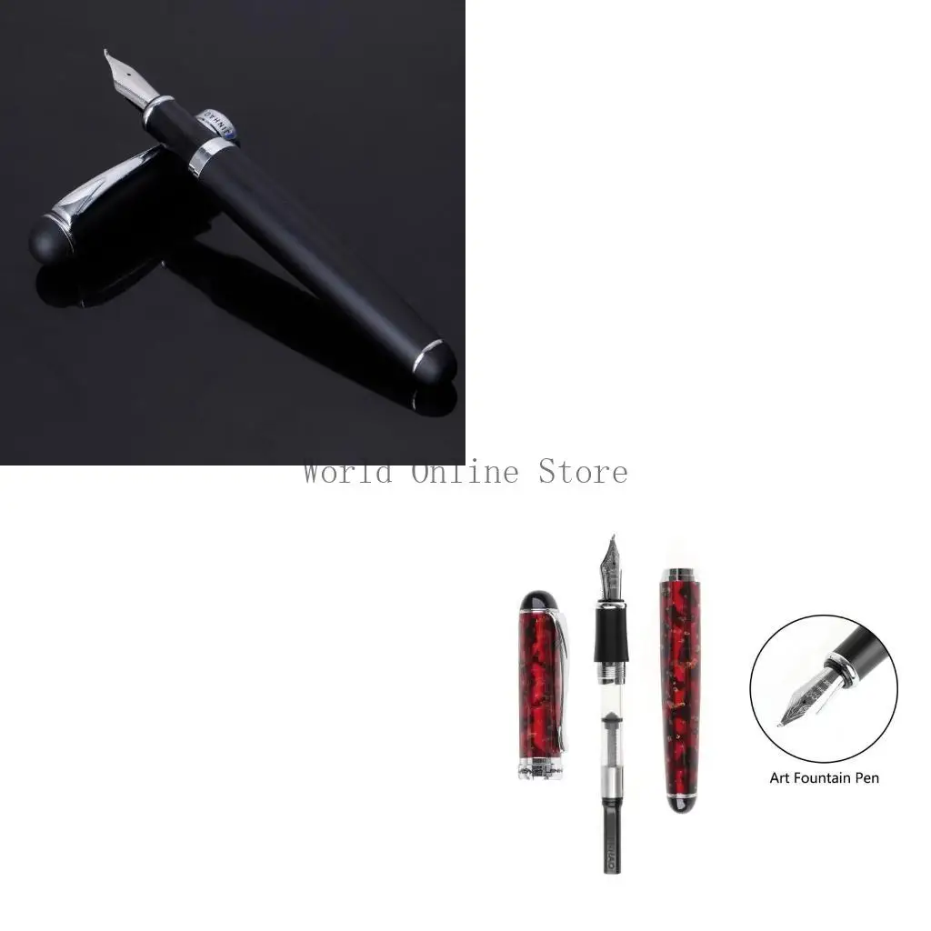 

JINHAO X750 Art Fountain Pen Pull-type Curving-nib Writing Painting Gift 87HC