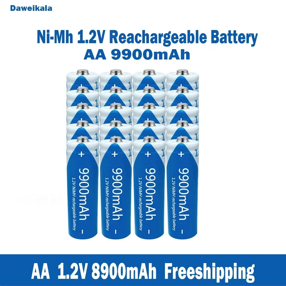 Wholesale of Ni-Mh AA1.2V rechargeable batteries with a large capacity of 9900mAh KTV microphone and microphone batteries