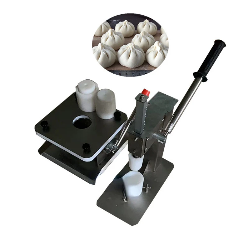 

cheap hand type bun making set manual operation steamed bao bun closing machine price