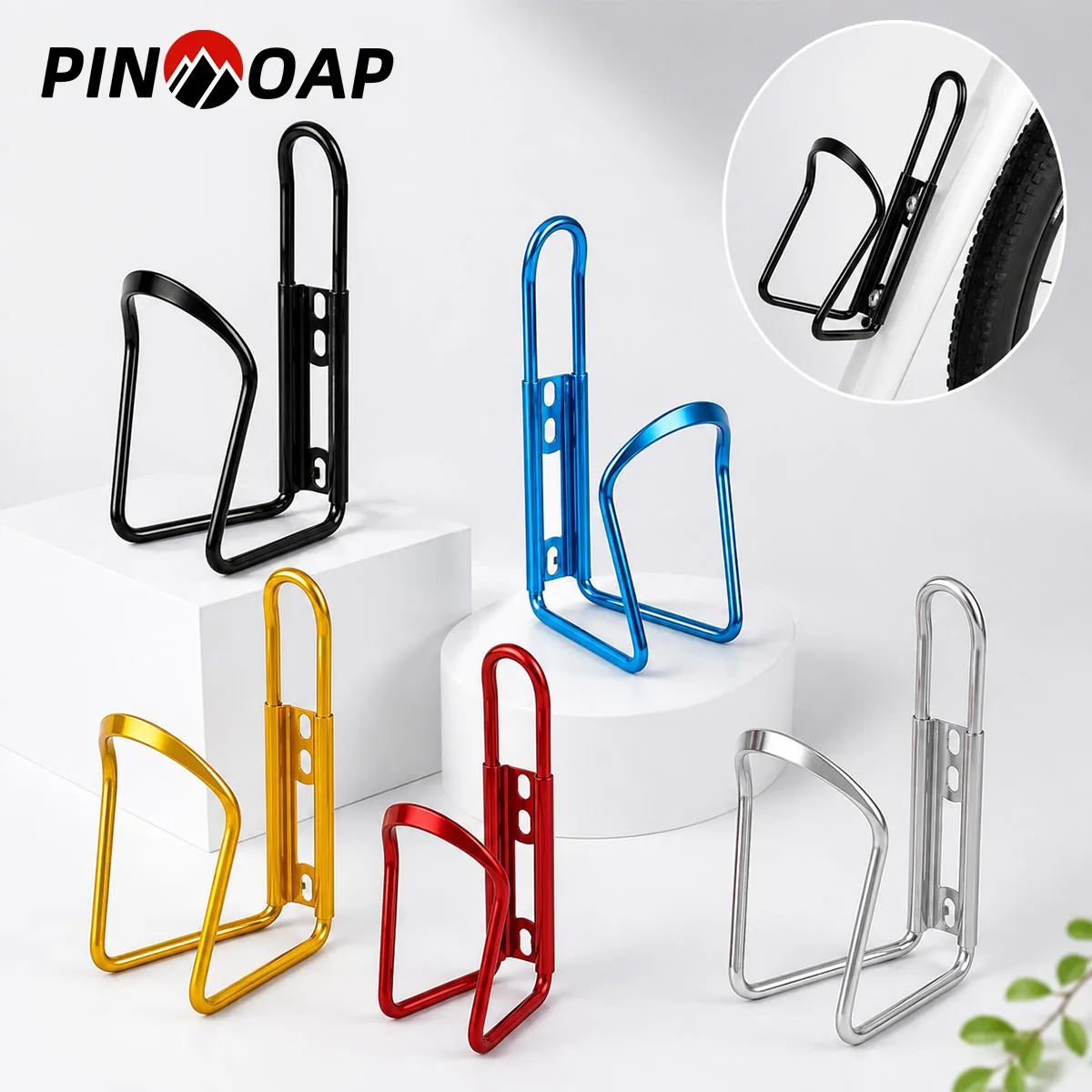 PINMOAP 1PC Cycling Water Bottle Cage Durable Bike Bottle Holder Easy Install Drink Cup Rack For Mountain Road Bicycle Accessori