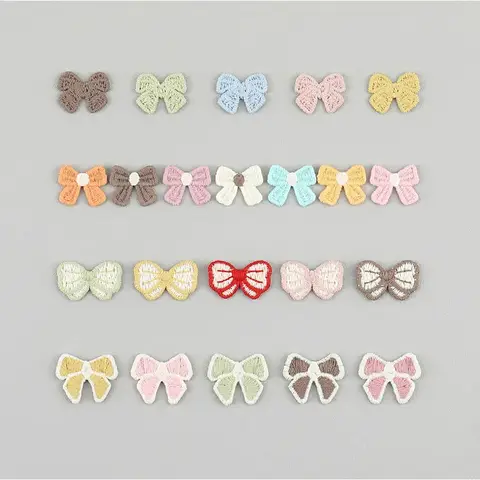 Ribbon Knot Embroidery Repair Ding Cloth Patch Scarves Shoes Hats Pants Hair Clips Decorative Materials Handmade DIY Accessories