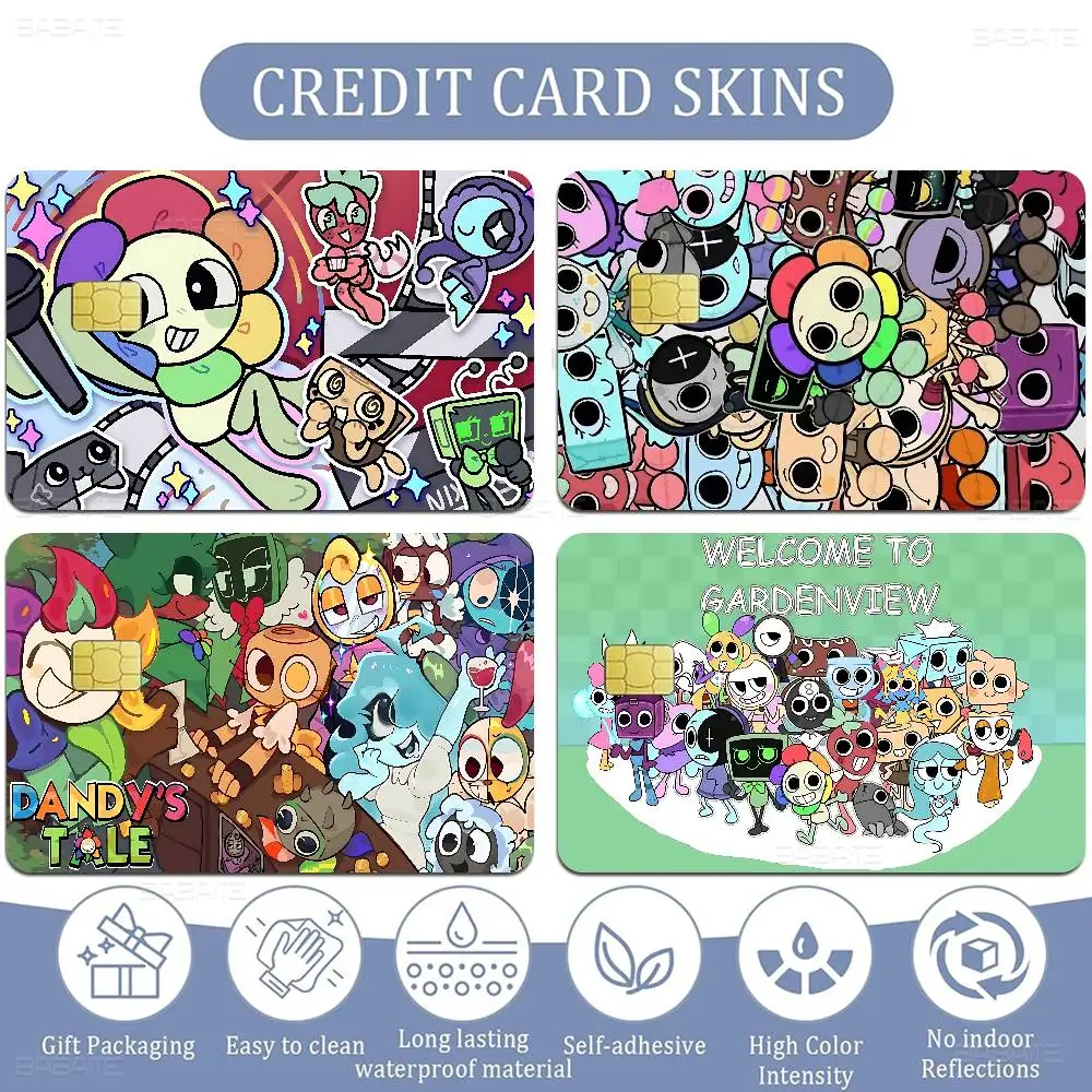 Popular D-Dandys W-World Anime Front Cover Film Sticker Skin For Credit Debit Card Small Large Chip
