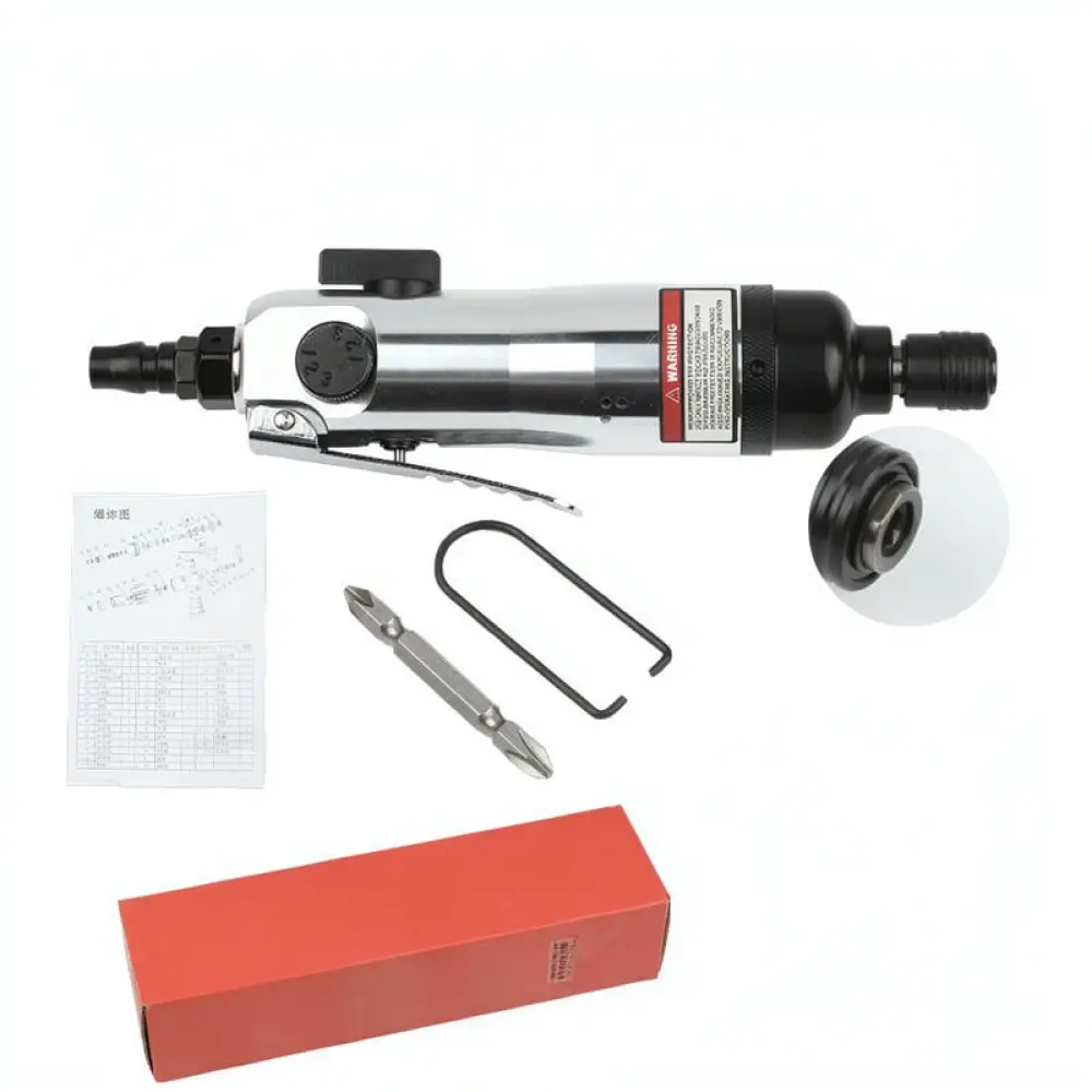 Industrial 5H Straight Pneumatic Screwdriver Air Power Driver For Professional Woodworking Furniture Repair Assembly