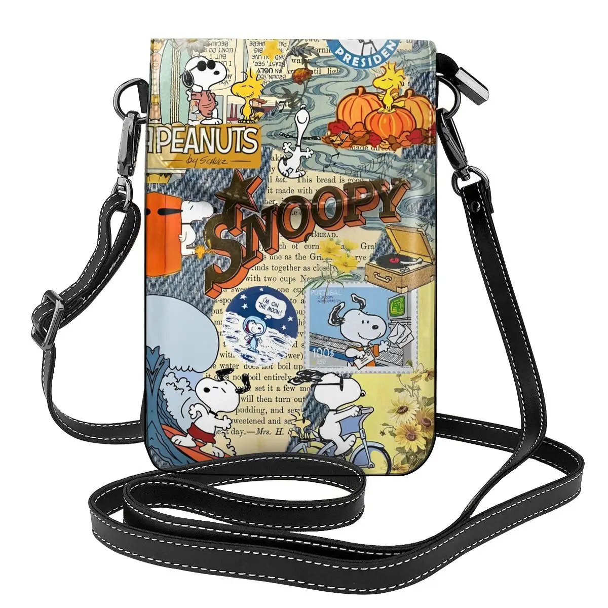 

Сумка на плечо с принтом собаки, уличная кожаная женская сумка, женский объемный многоразовый кошелек