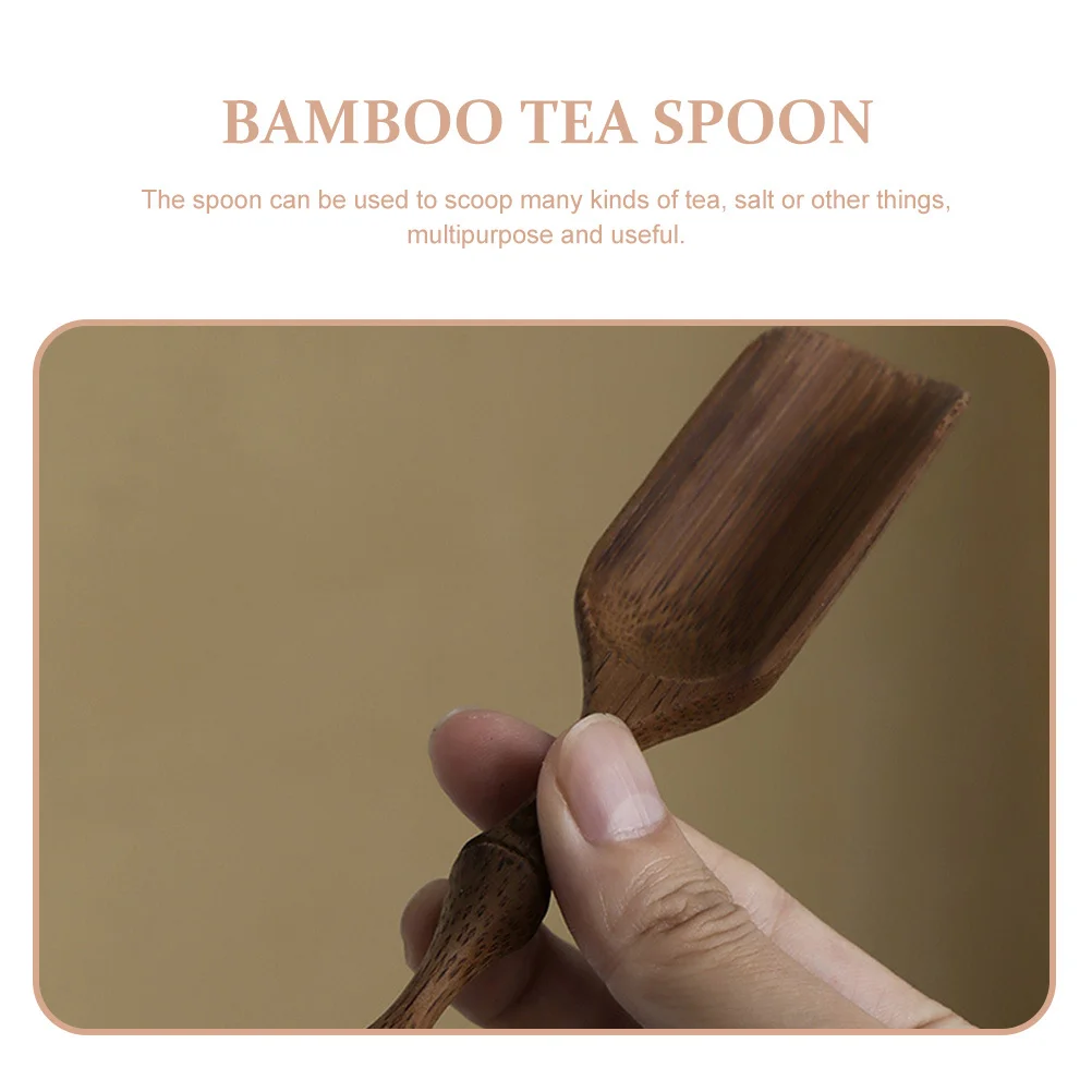 

Scoop Bamboo Carved Shovel For Tea Ceremony Multipurpose Lightweight Spoon Home Office Tea House Use Bamboo Teaspoon Tool