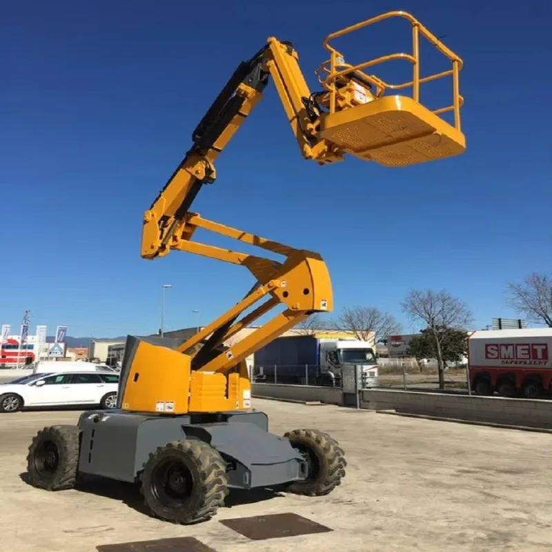 Plataforma Elevadora de Brazo Articulado Autopropulsada Móvil de 10m 22m para Operaciones en Altura, Precio de Mayoreo