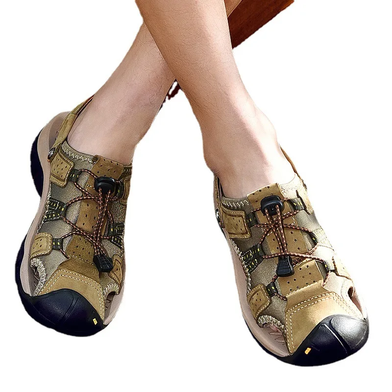 صندل Echt Learning للرجال، كبير الحجم، كاجوال، في سن المراهقة، حبلا