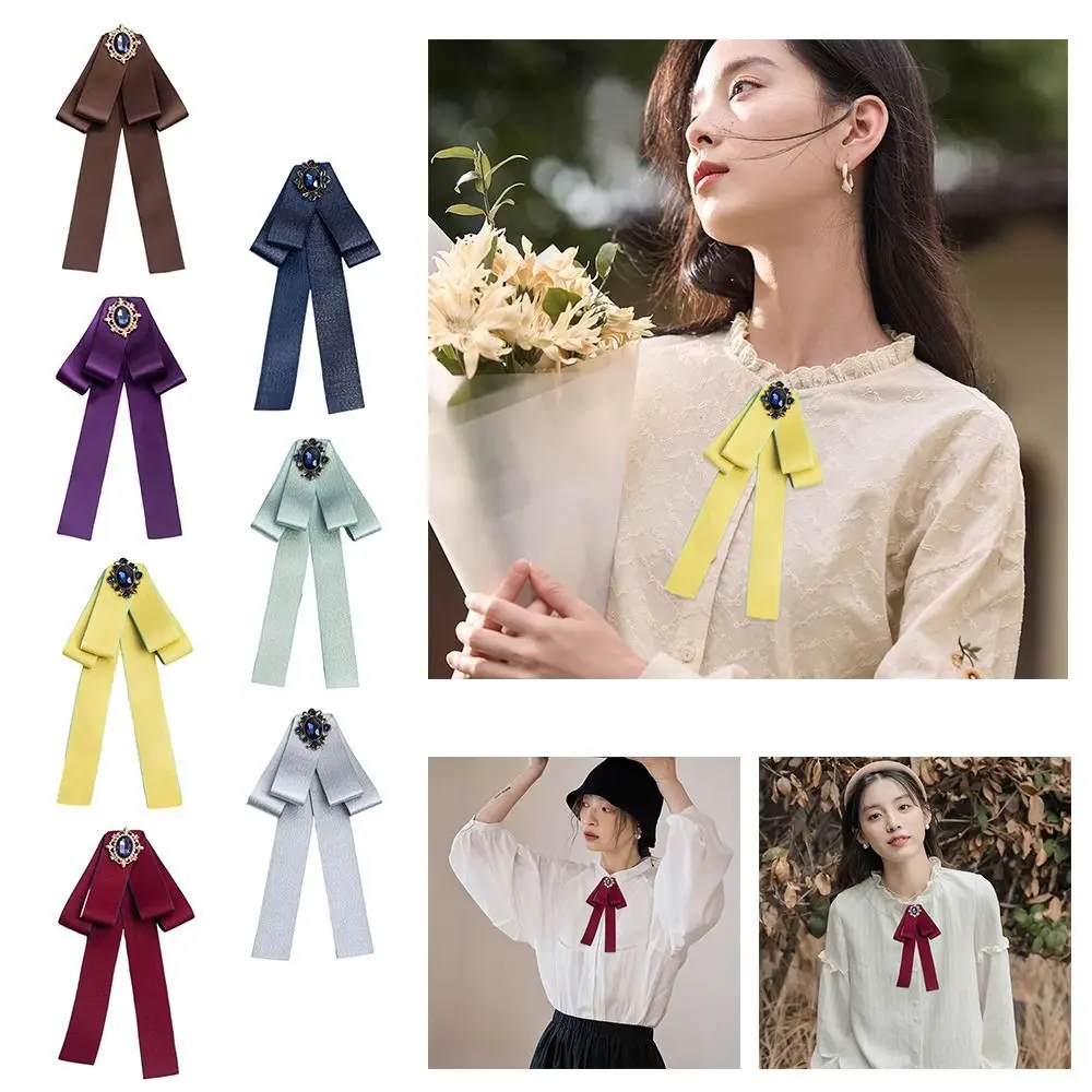 Nueva aleación pajarita accesorios de joyería decoración del cuello pajarita cinta broche Rhinestone cristal pajarita para ropa JK