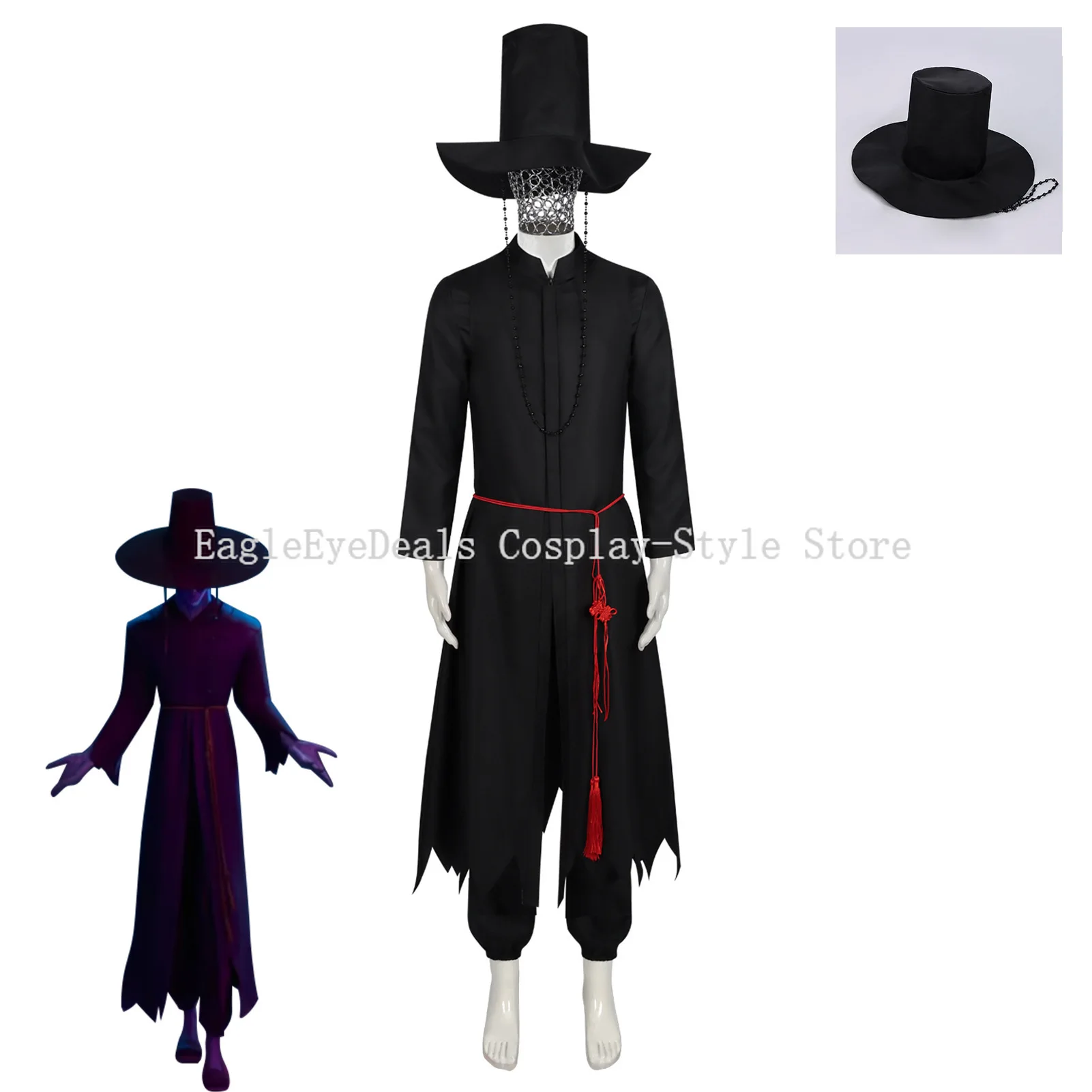 أطفال إعلان شيطان الصيادين KPOP ساجا بنين جينو طفل آبي سر الرومانسية تأثيري حلي موحدة قبعة شعر مستعار الزي حفلة الهالوين البدلة