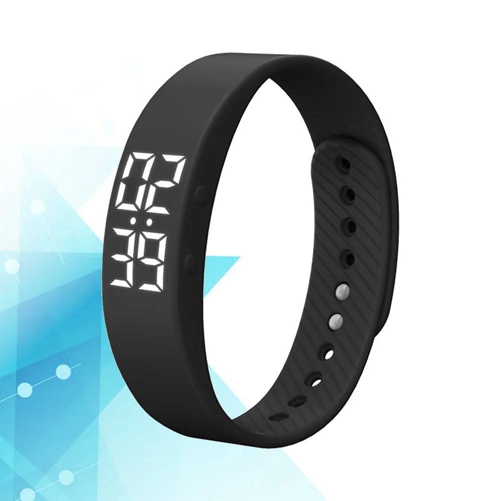 Fitness Tracker Watch Black Super Light Week Long 3D Acceleration Sensor All Day Activity Monitor Calories
