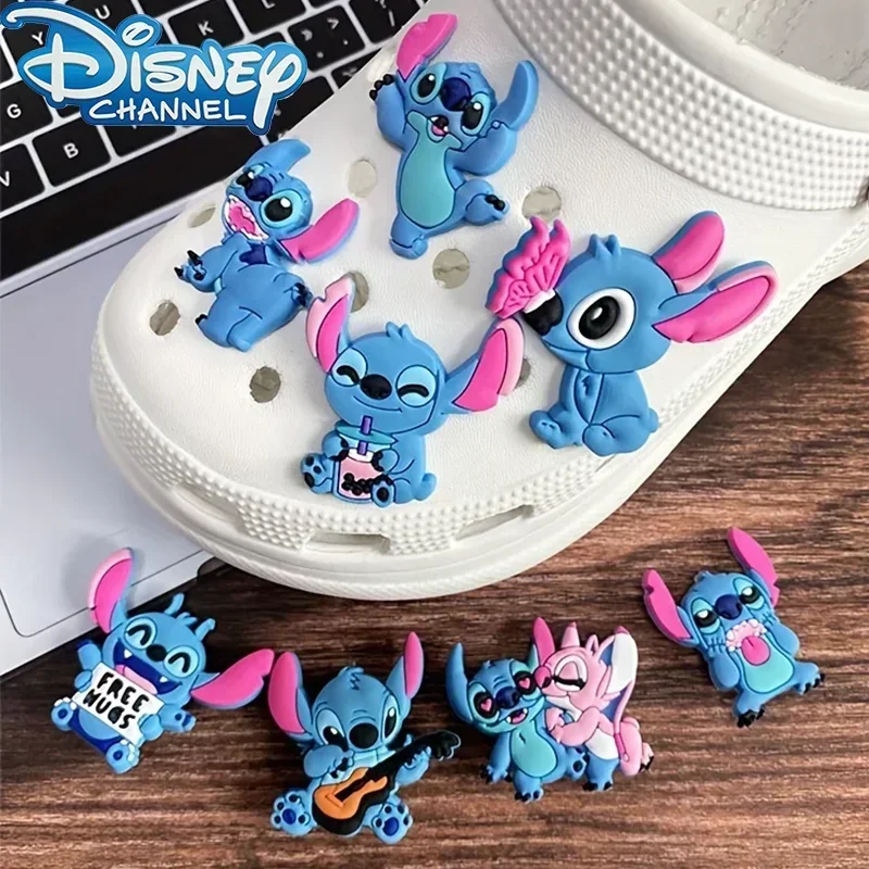 

8Pcs Disney Stitch Shoe Clasp Cartoon Cute Pattern Shoes Decoration Detachable Shoes Clasps Crocsse Accessories Creative Styling