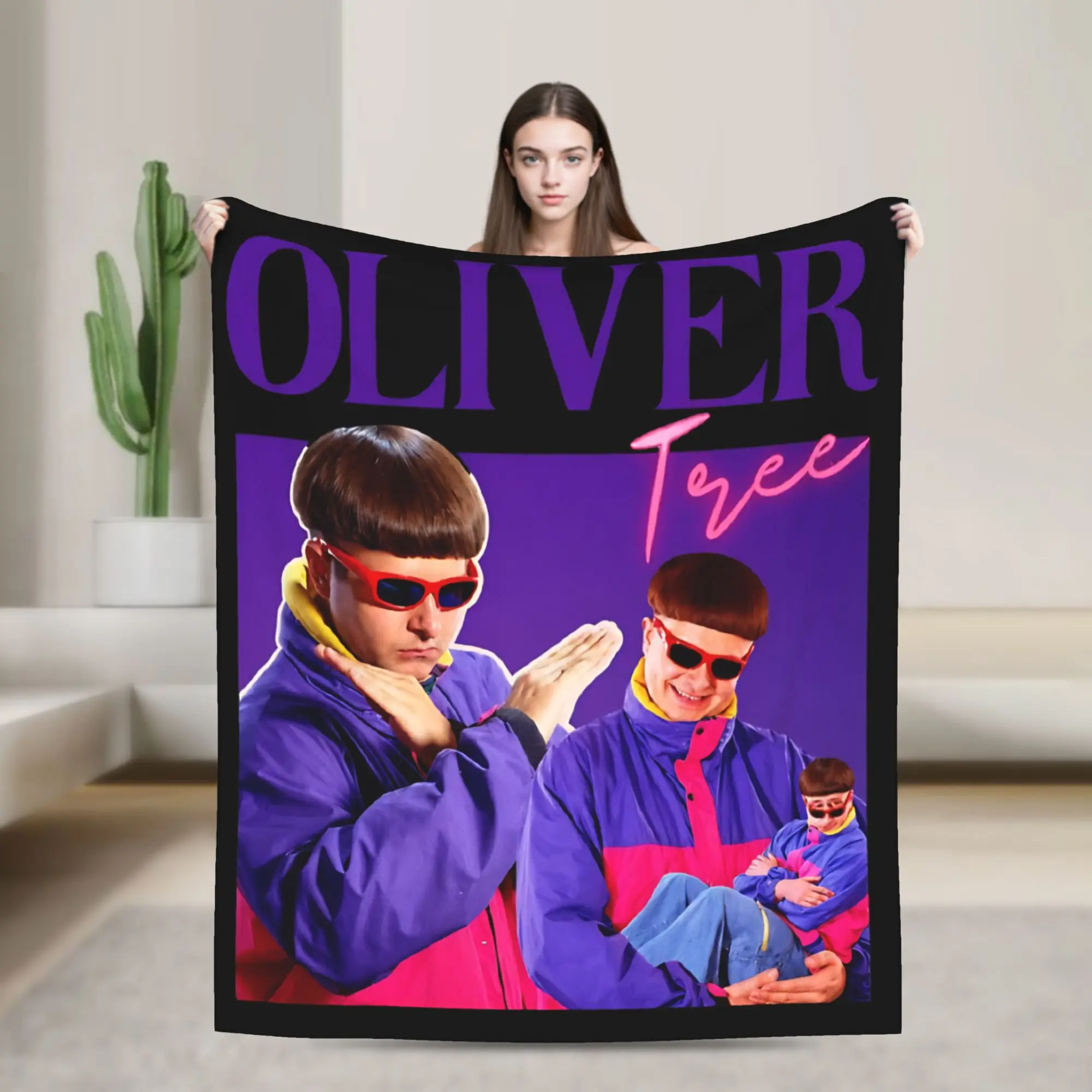 Oliver Tree Rest In Peace 1993 to 2026 Memorial Flannel Blankets  Custom Throw Blankets for Bed Sofa Couch 125*100cm Bedspreads