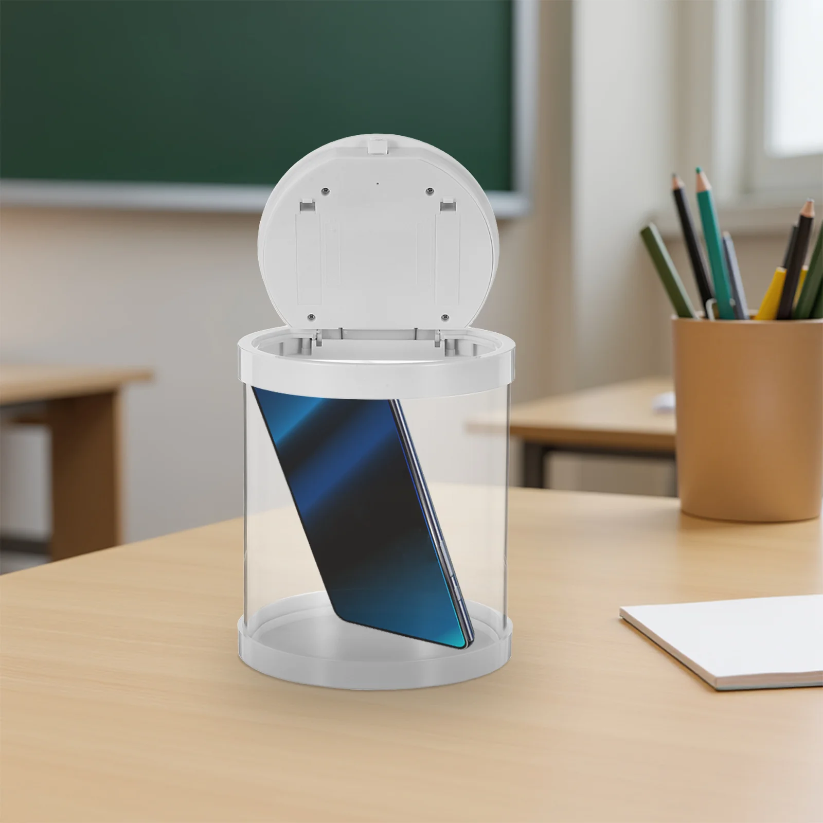 1 Set Smart Timer Box Phone Lock Container With Clear Design Self-Discipline Time Lock Case For Study Work Family - Reusable