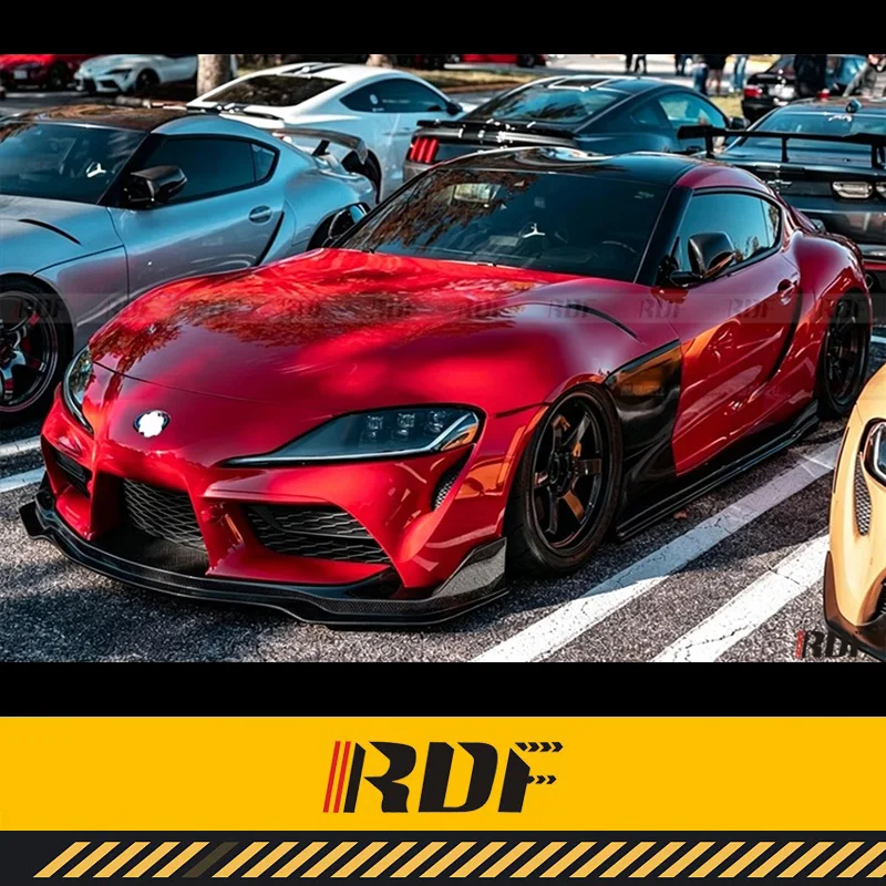 Suitable for Supra Front Lip Carbon Fiber Seibon Front Spoiler Modification Front Bumper Splitter Chin Diffuser Accessories Kit