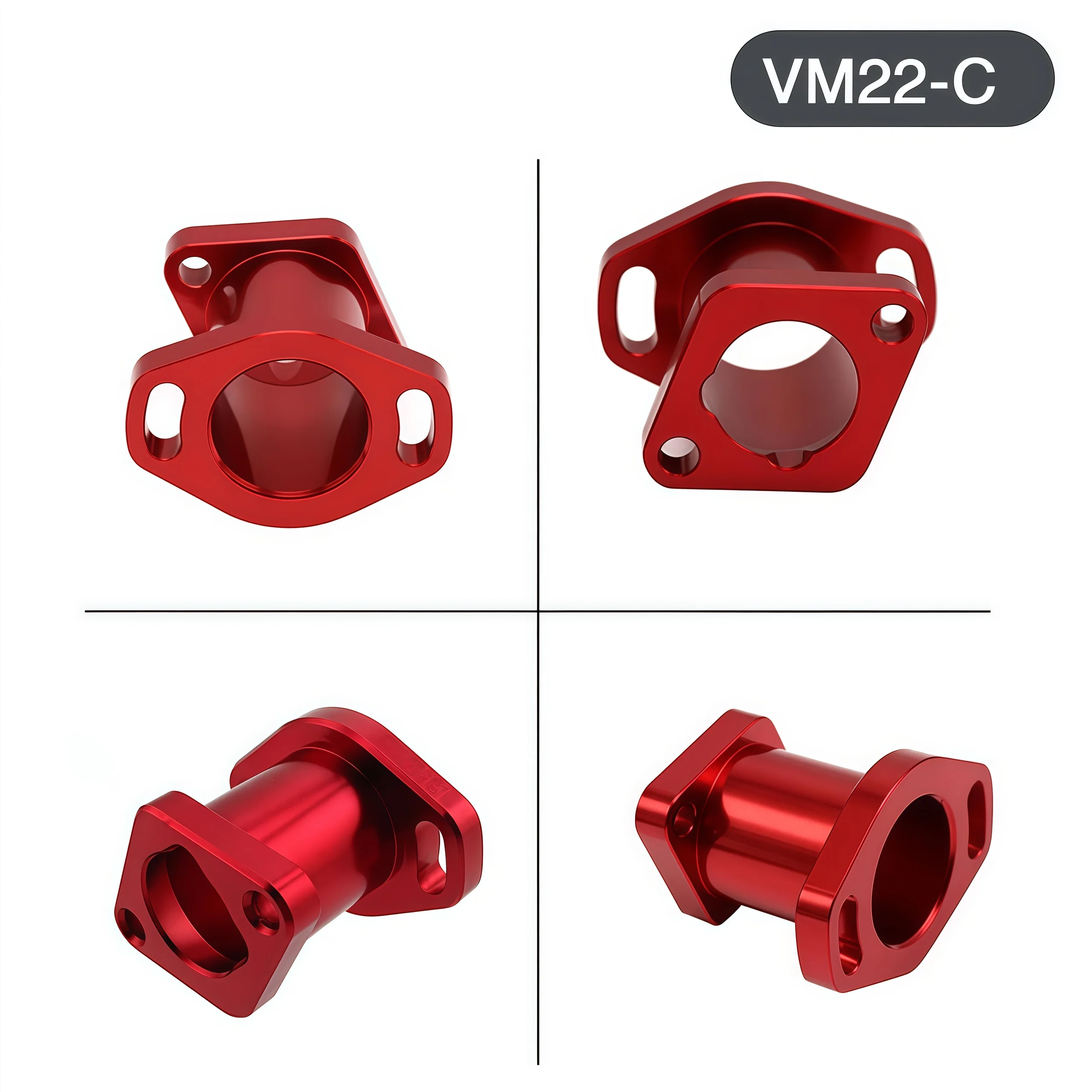 오토바이 카뷰레터 유니버설 인테이크 매니폴드 파이프 인렛 혼다 VM22 PZ19 PZ26 GX120 GX160 GX200 YX125 프레데터 196cc 엔진용