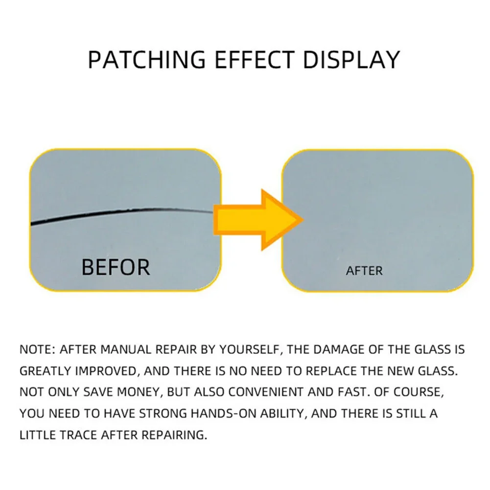 10 teile/sätze Kfz-Glas reparatur flüssigkeit Auto Windschutz scheibe Harz Riss Werkzeugs atz Auto Fahrzeug Flügel Fix Werkzeug