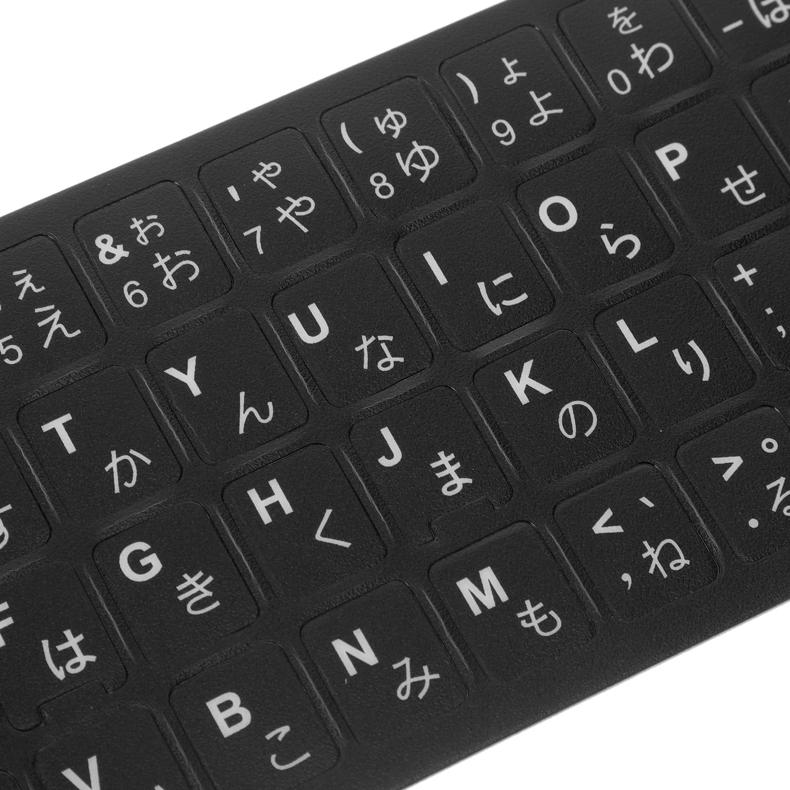 

10pcs Universal Japanese Keyboard Stickers Laptop Splashproof Pvc Durable Replacement Labels Computer Keyboards Easy Apply