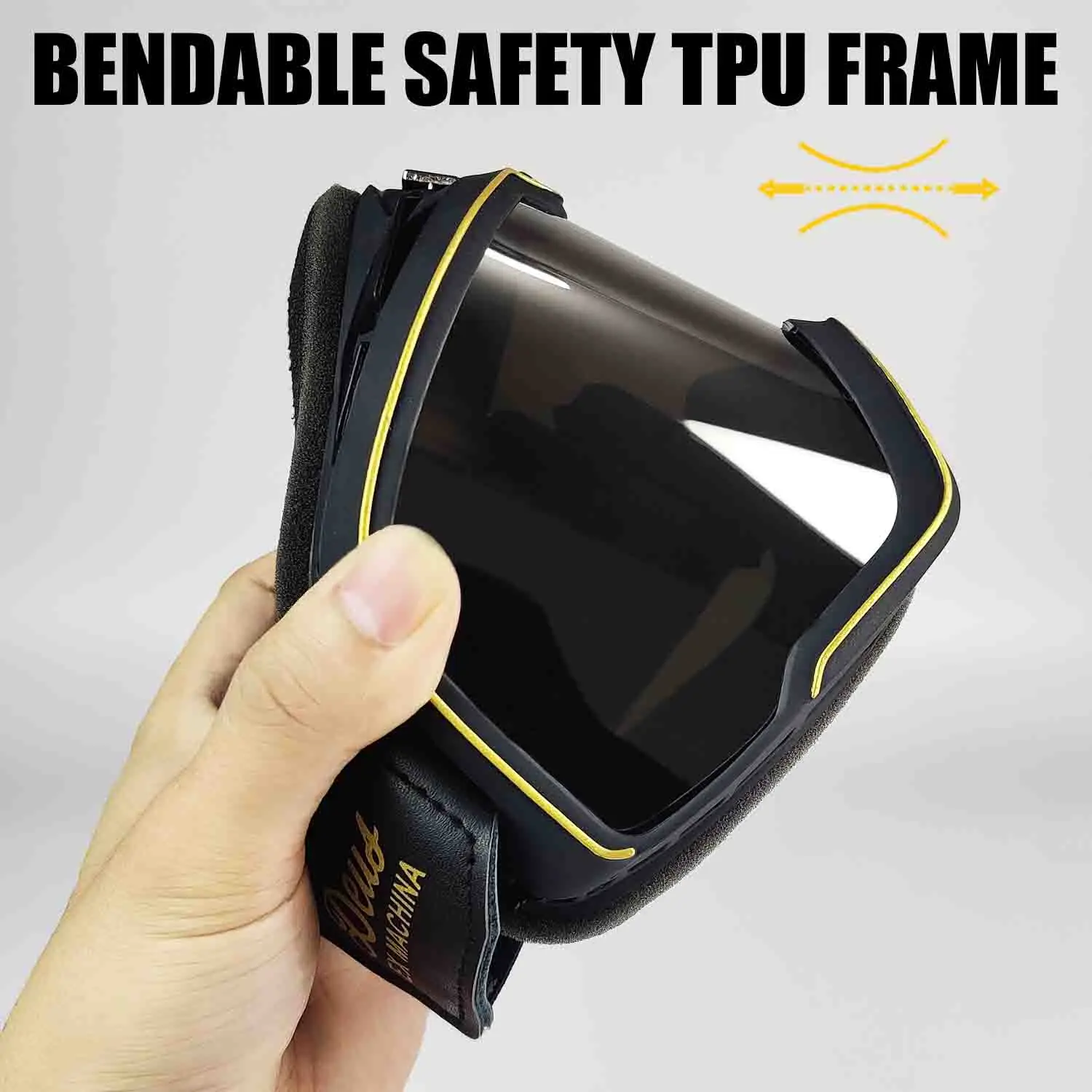 Retro Motorbike Motocross Helmet Pilot Goggles Jet Vintage Motorcycle Scooter Glasses Offroad Glasses image 3