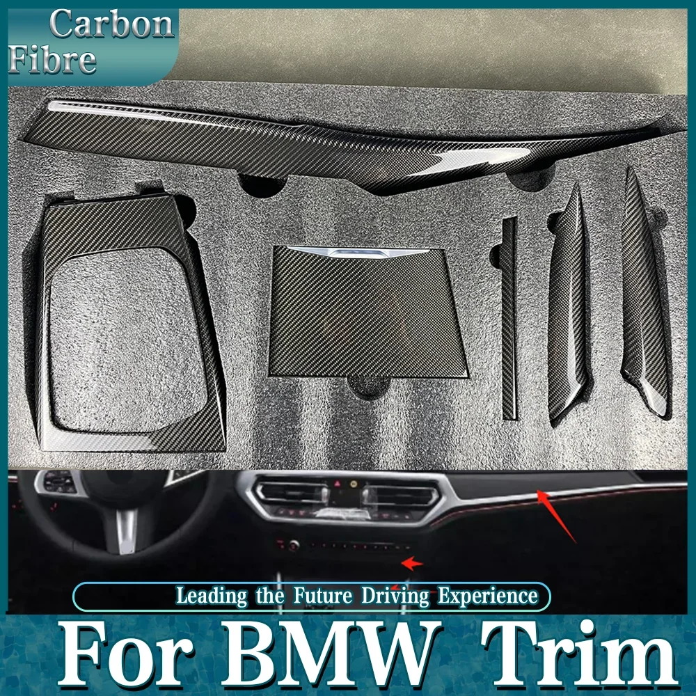 

For Bmw M4 G82 G83 Interior Trims Carbon Fiber 6-piece set Interior Trims Console Dashboard Wholesale