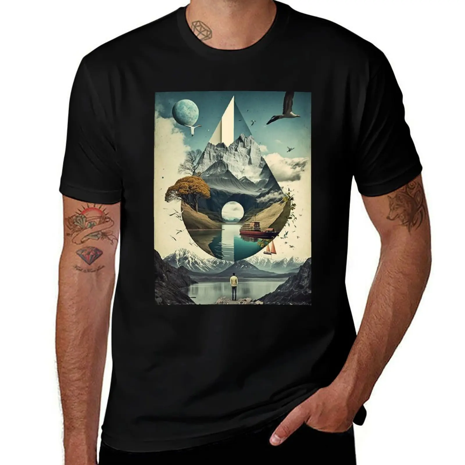 

Surreal Collage Art T-Shirt printed t shirts for man anime t shirts for man t shirts for man graphic tees T-shirt