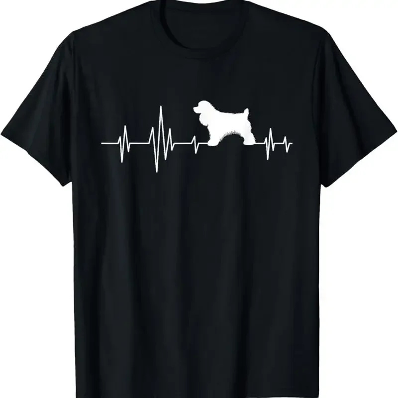 Cocker Spaniel Heartbeat Dog Trainer Animal Lover Puppy T Shirt