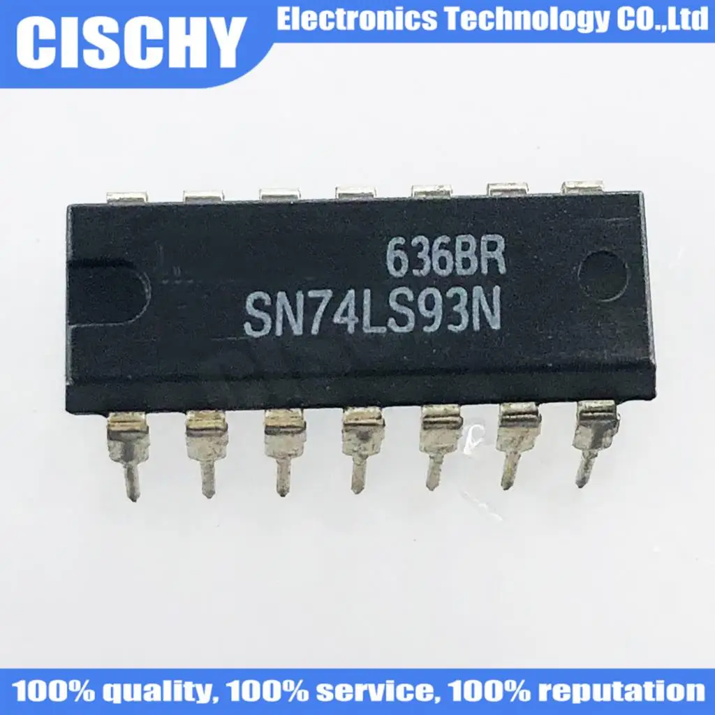 10pcs/lot 74LS93 SN74LS93N HD74LS93P DIP-14 In Stock