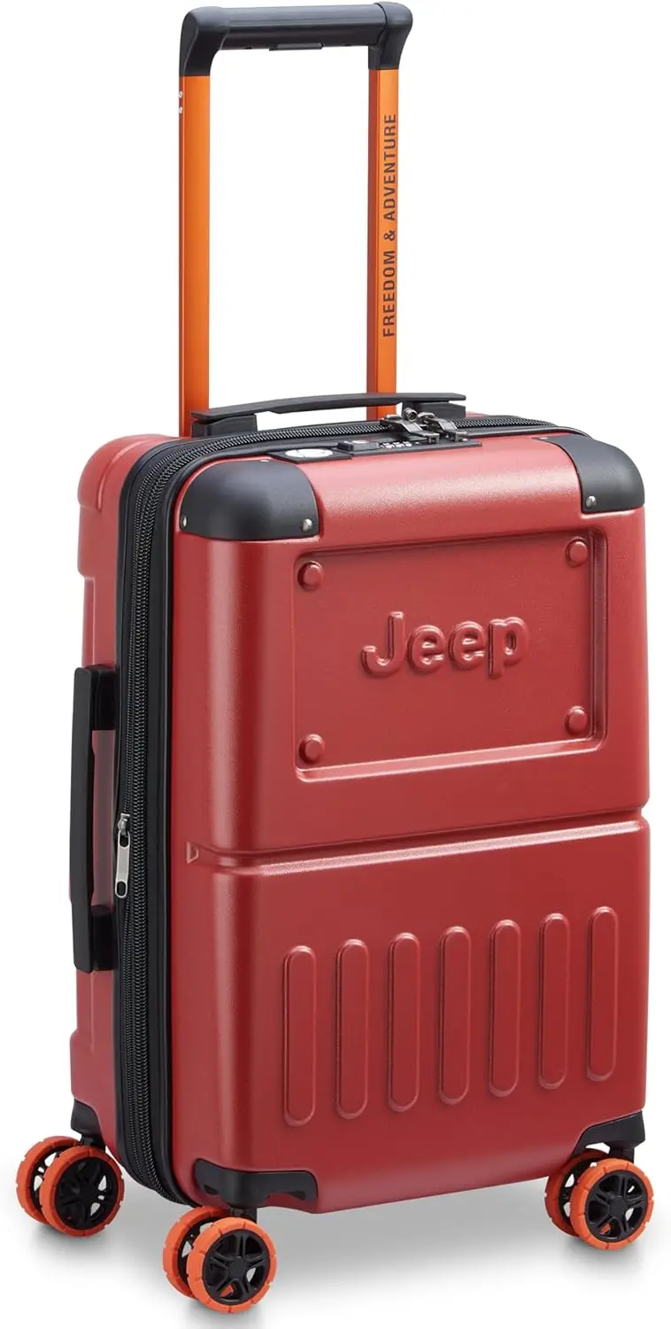 Jh002B Hardside Expandable Luggage With Spinner Wheels, Chilli Pepper, 2 Piece Set 19/29 Inch