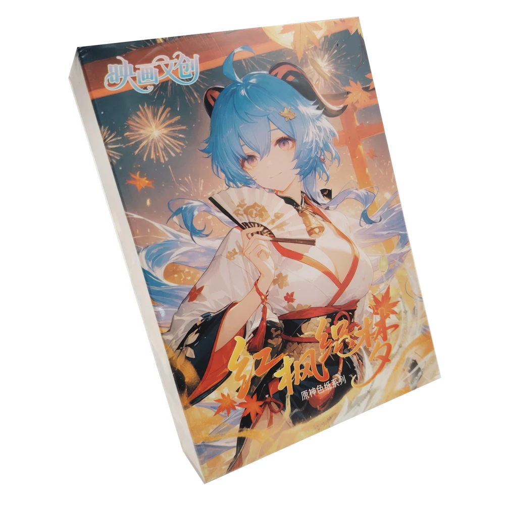 Genshin Impact Popularity Exploration Games Collection Color Paper Card Peripheral Characters Children Cherish Exquisite Cards