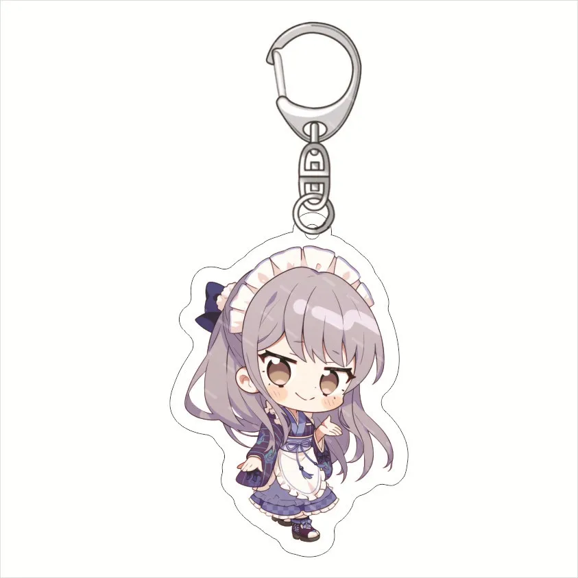 Anime Fans BanG Dream! Girl Band Party Acrylic keychain Poppin Party acrylic pendant Buckle for bag Car key case