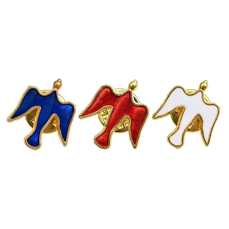 

Set of 10 Unisex Alloy Doves Lapel Pin Sweater Pin Clothing Jewelry Doves Pins