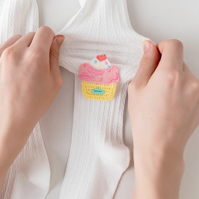 Children'S Bottom Pants Cartoon Cake Pattern Leggings Girl Wearing Pantyhose  Kids Stocking Baby Casual Princess Socks Jumpsuit image 4