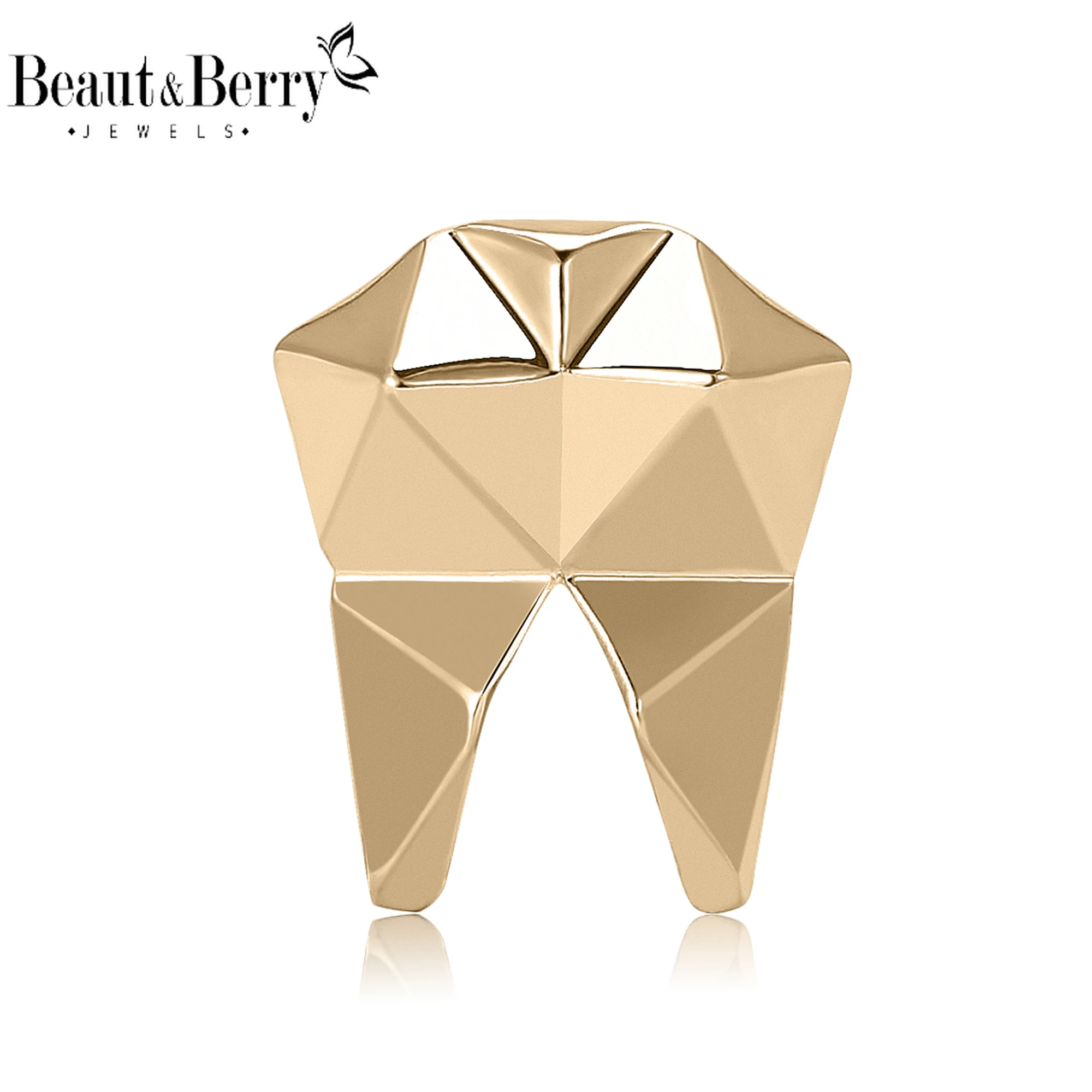 Beaut&Berry Trendy Tooth Brooches for Women Unisex Oral Pins Friends Party Gifts Banquet Jewellery Accessories