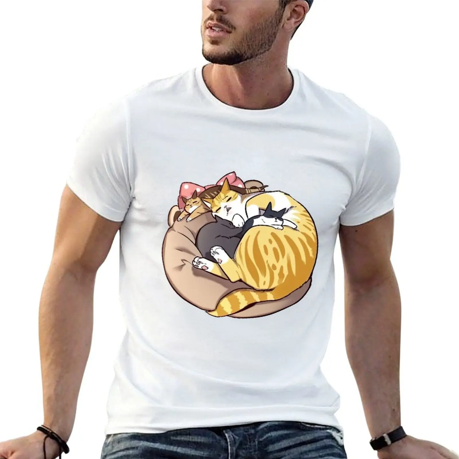 Дизайн Kayden Cat Eleceed # 4 футболки в стиле кэжуал, модные уличные футболки