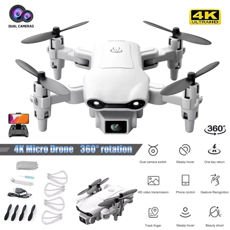 2024 New Mini Drone 3Battery 4K HD Dual Camera WiFi FPV Foldable Quadcopter