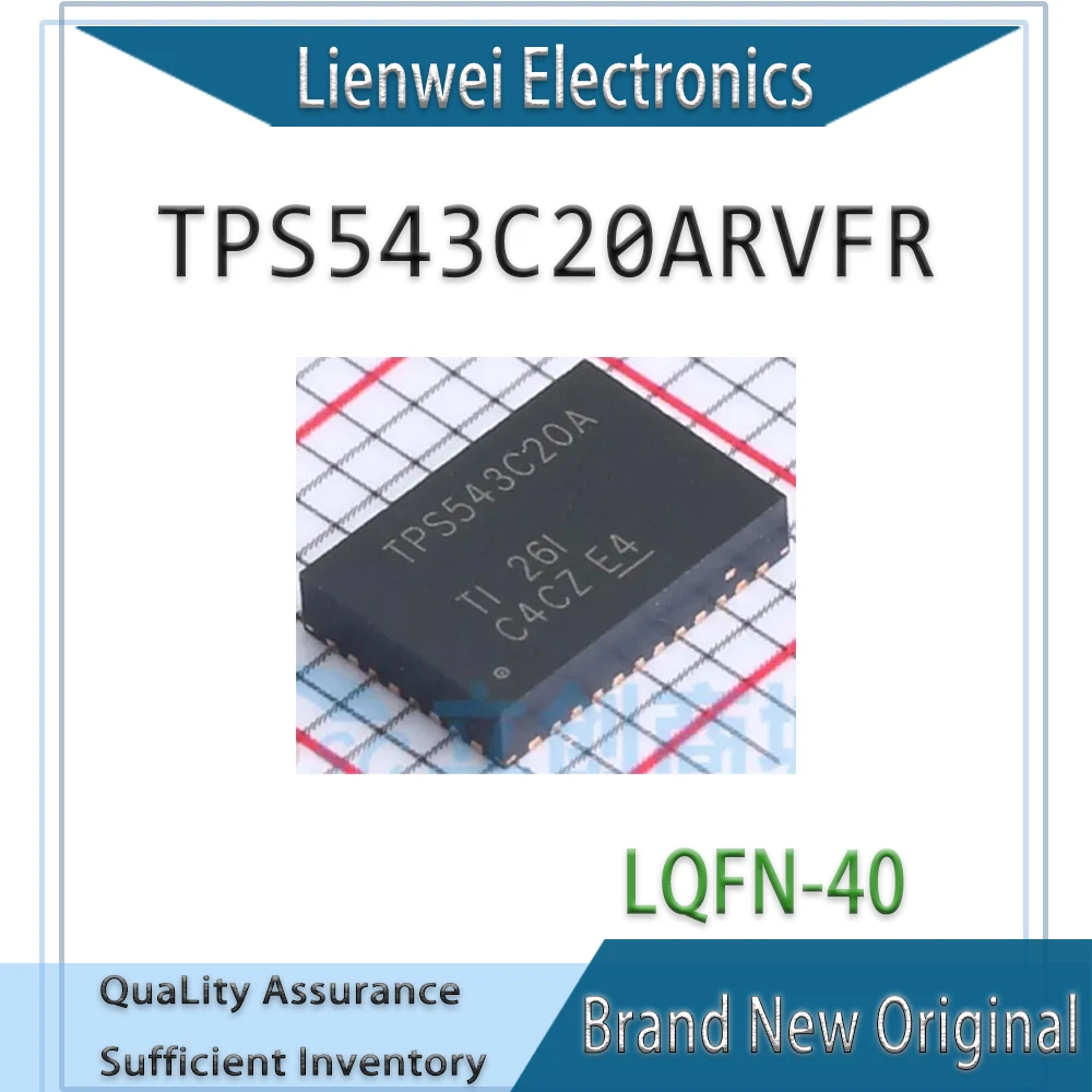 100% New Original TPS543C20A TPS543C20ARVFR IC Chipset LQFN-40
