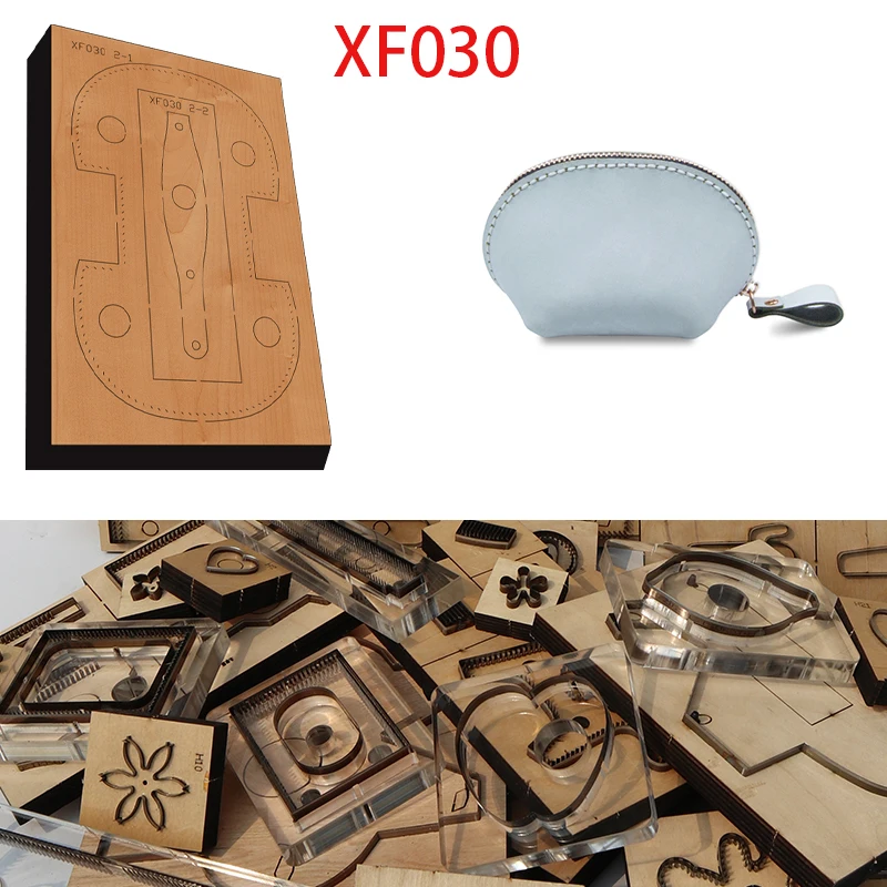 

New Japan Steel Blade Wooden Die Long Style Handbag Wallet Leather Craft Punch Hand Tool Cut Knife Mould XF030