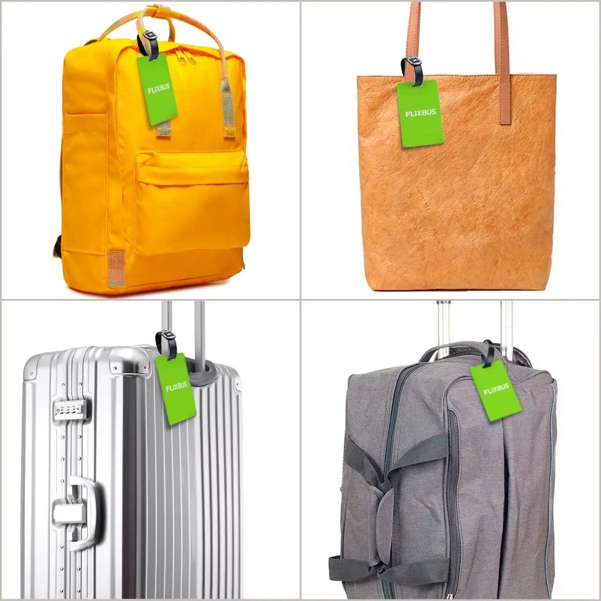 Flixbus Luggage Tags Suitcase Accessories Travel Baggage Boarding Tag Label Holder ID Name Address view 6