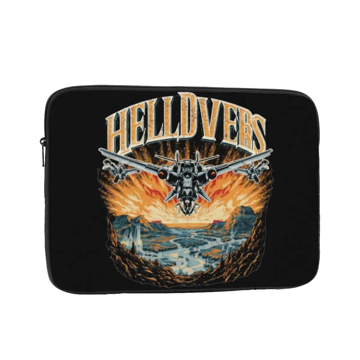 Retro Helldivers Laptop Bag Case 10 12 13 15 17 Inch Notebook Sleeve Case Shooting Game Shockproof Case Bag