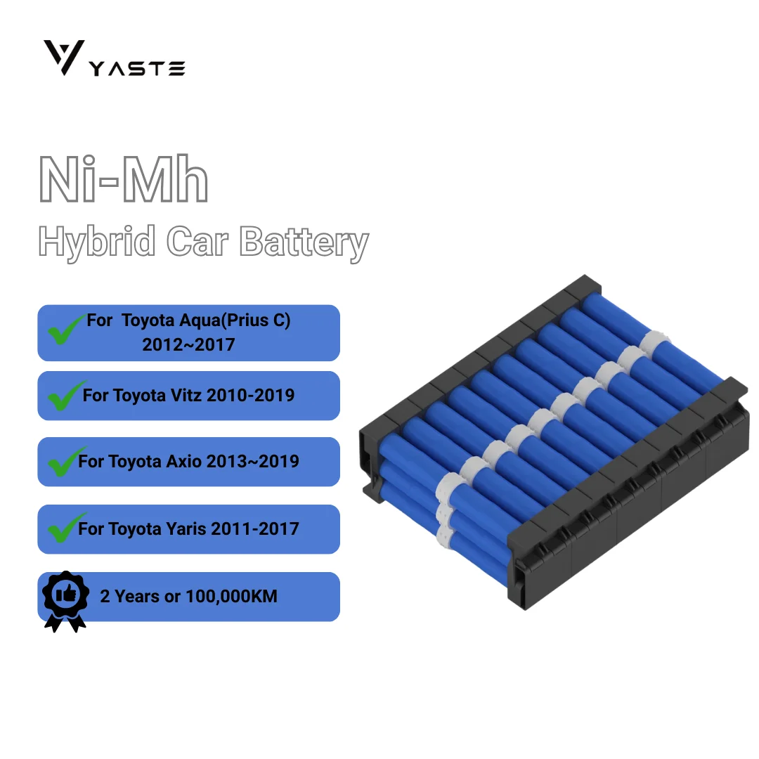 Advanced Cylindrical Hybrid Car Battery Pack 144V Ni-MH Replacement For Yaris 2011-2017