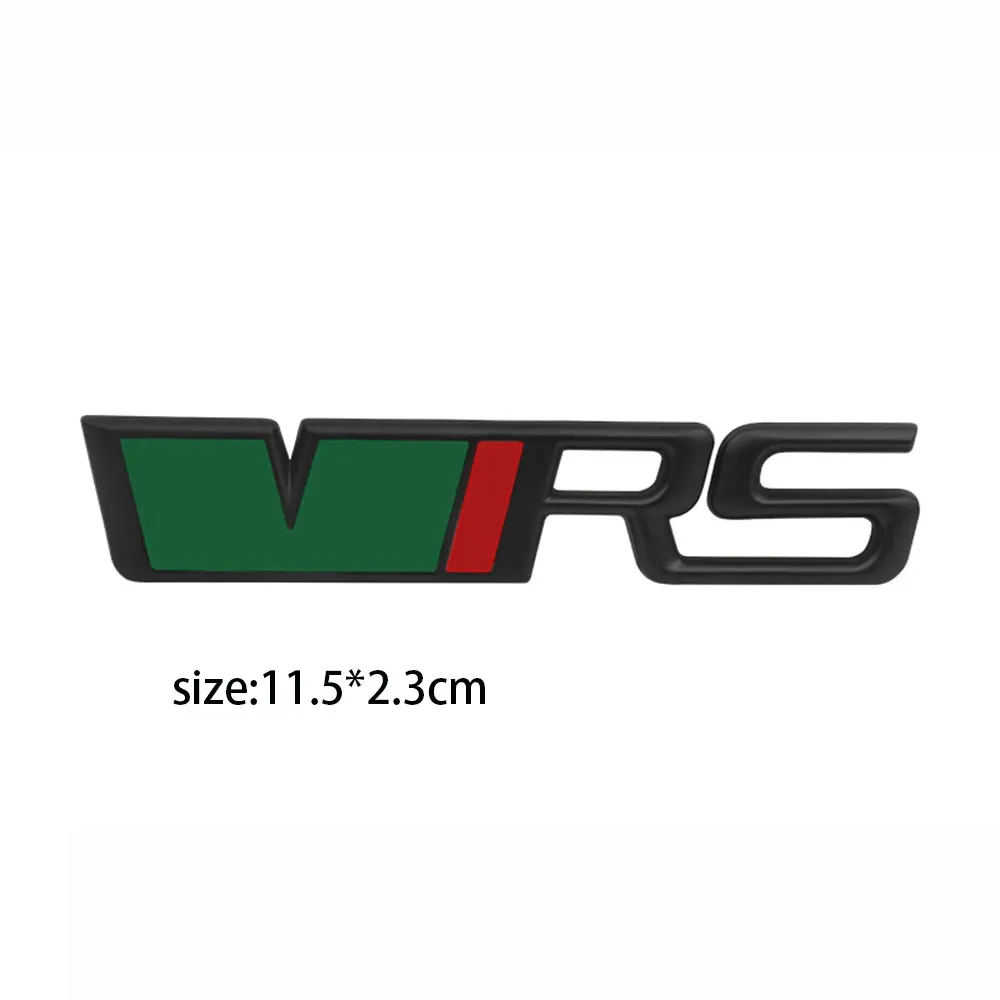 3D VRS Sticker Letters Emblem Car Front Grille Fender Side Trunk Badge Label For A5 A7 RS VRS Stickers Accessories image 4