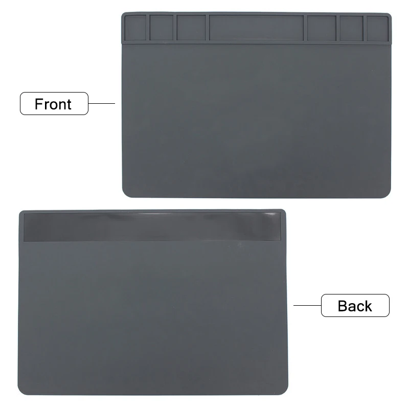 490x350x 5mm ısı yalıtımlı silikon yastık sümen BGA lehimleme telefon PC onarım istasyonu için ısıya dayanıklı bakım platformu