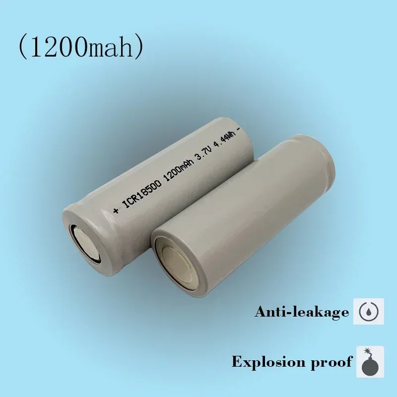 New 18500 battery 3.7V 1200mAh rechargeable lithium ion battery, For strong light flashlight anti-light special lithium battery