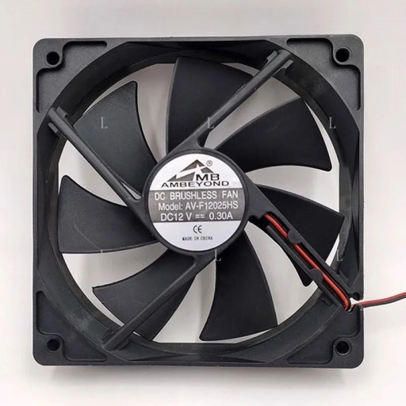 

L для AMBEYOND AV-F12025HS DC12V 0,3A 12 см 2-проводной охлаждающий вентилятор постоянного тока