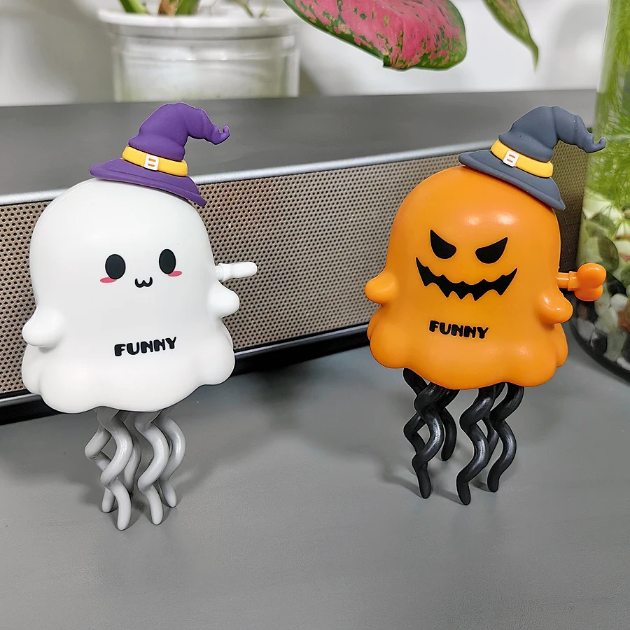 

Хэллоуин танцующая тыква, танцующие игрушки-привиды, изысканный и креативный милый мультяшный дизайн, милые настольные украшения