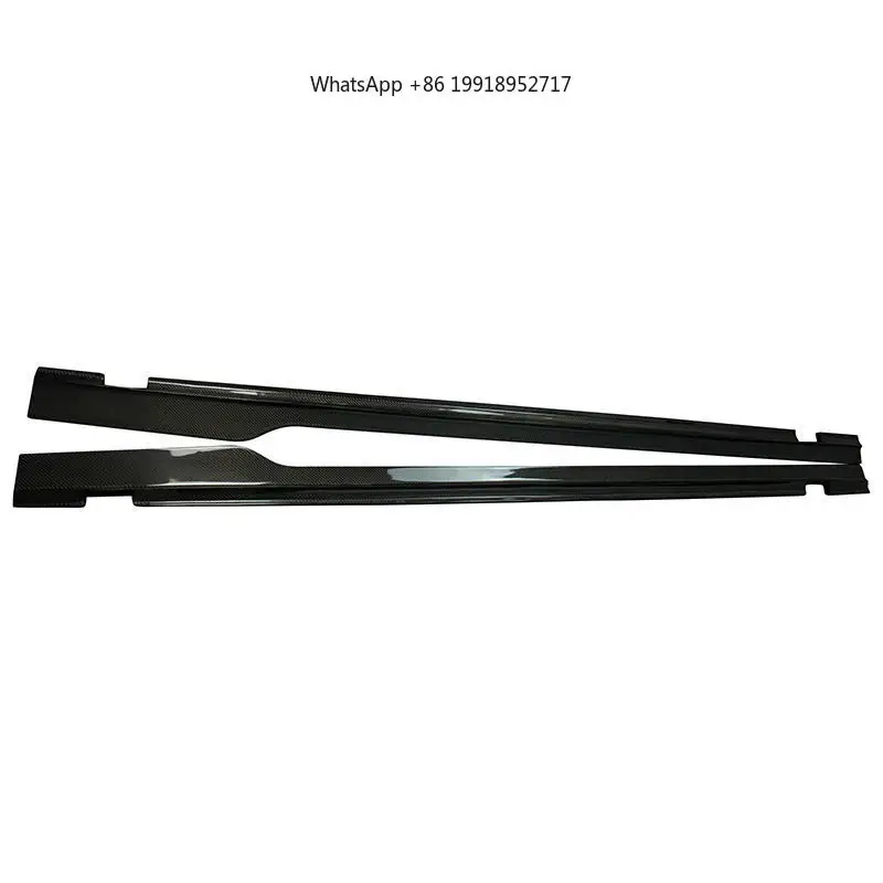 

Carbon Fiber for Challenger 2015+ Side Splitter Factory Car Accessories Auto Parts Black Side Lip Side Skirts,After TEST