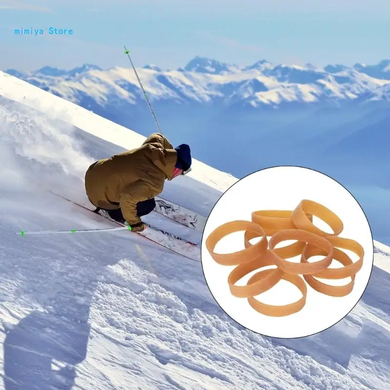 

pipi 20/50Pcs Snowboard Retainers for Sports Snow Board Ski Brake Rubber Bands Rubber Bands Rubber Ski Rubber Ski Brake Bands