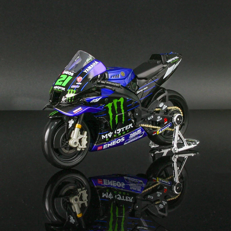 Maisto 1:18 2022 Yamaha Factory Racing Team #21 Morbidelli #20 Quartararo Licensed Simulation Alloy Motorcycle Model Collecti