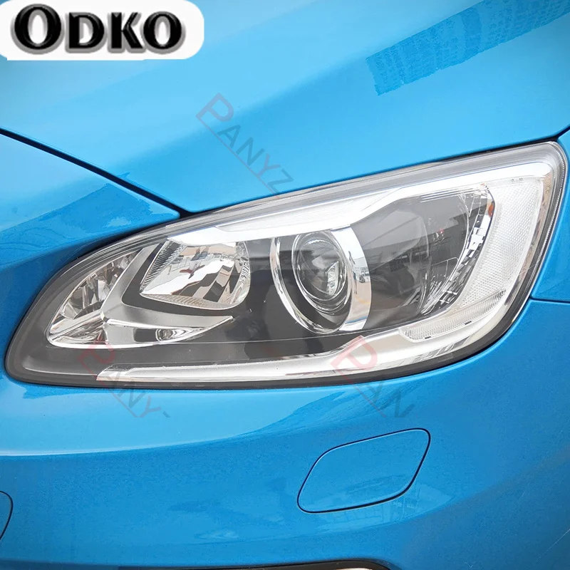 

2 Pcs For Volvo XC90 XC40 XC60 S60 S90 V60 V90 Car Headlight Tint Protective Film TPU Stickers Transparent Sticker