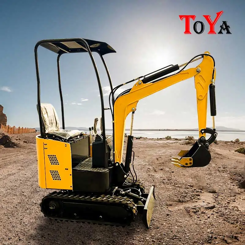 China small excavator garden vegetation transplanting, soil weeding and garden management in one machine