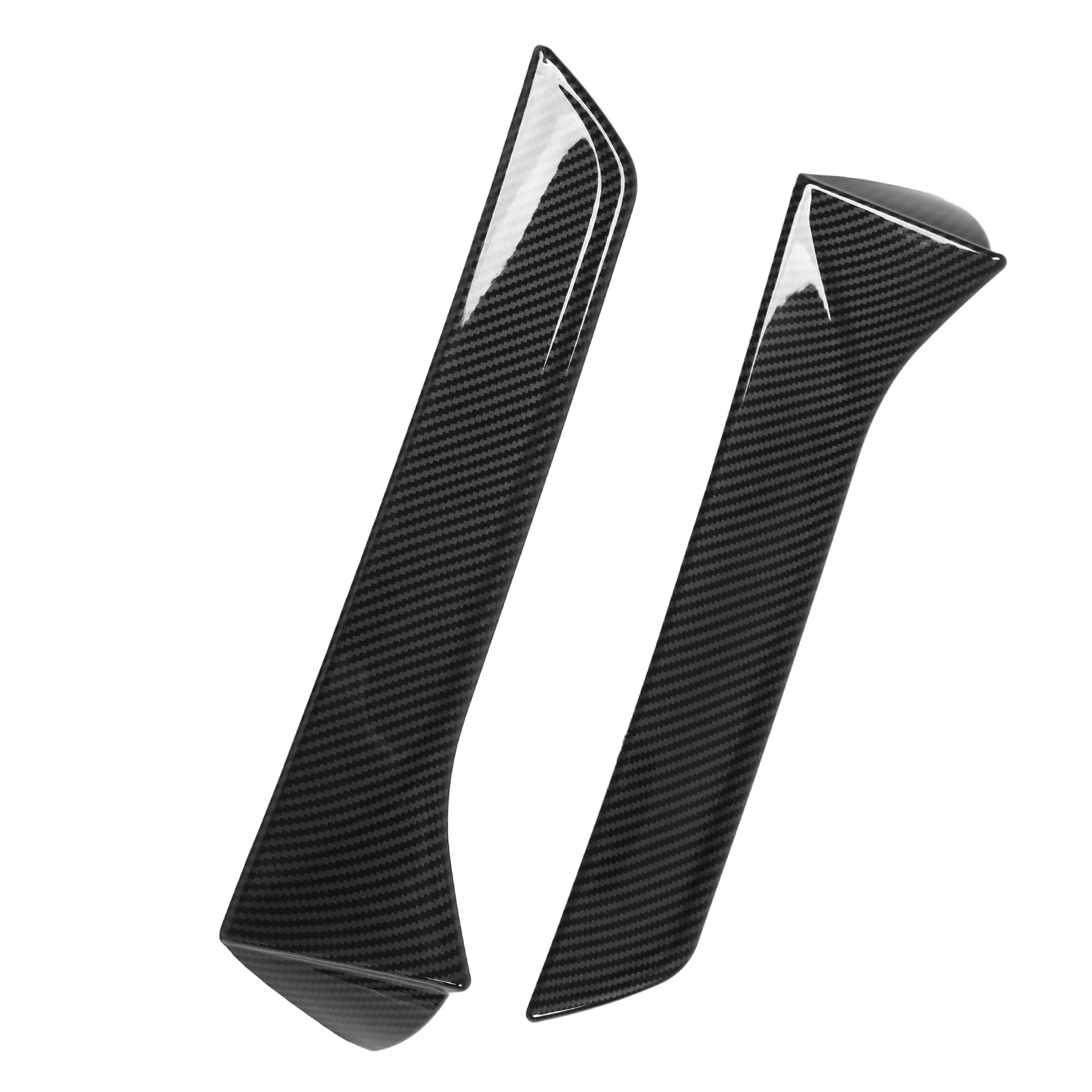 2Pcs Car Rear Window Side Splitter Wing Exterior Trim Left Right Auto Replacement Only For SEAT LEON 5F FR Mk3 MK3.5 2013‑2021